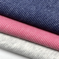 330gsm en coton tendu en polyester en polyester tricoté 2x2 Tissu